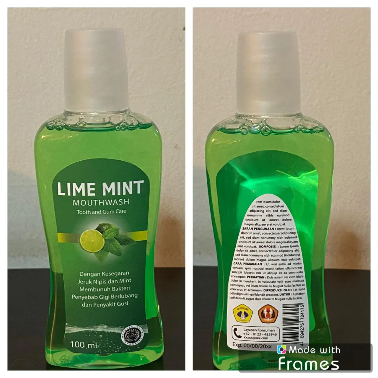 Lime Mint Moutwash